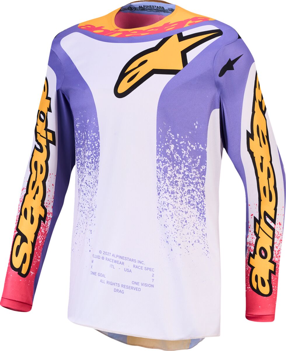 ALPINESTARS(MX) JERSEY YTH FLUID DRAG LIL/BLU/ 3770527-3193-M
