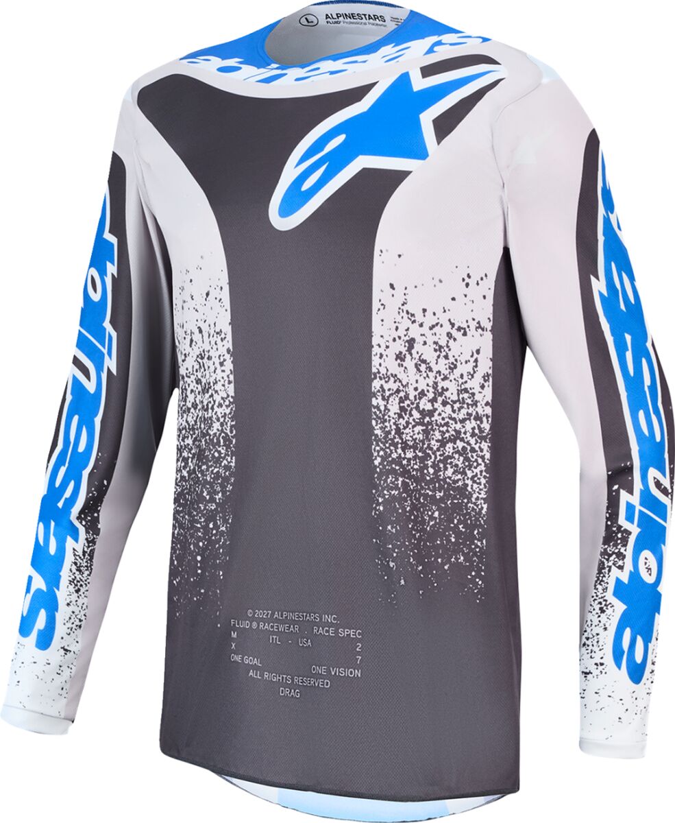 ALPINESTARS(MX) JERSEY YTH FLUID DRAG GRY/LIL/ 3770527-9343-M
