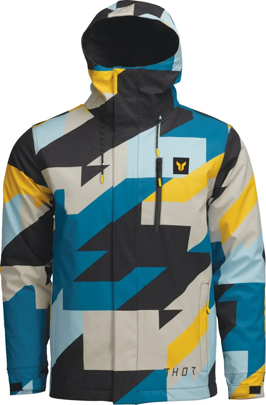 THOR JACKET TOUR BRAVE BL/YL SM 2920-0817