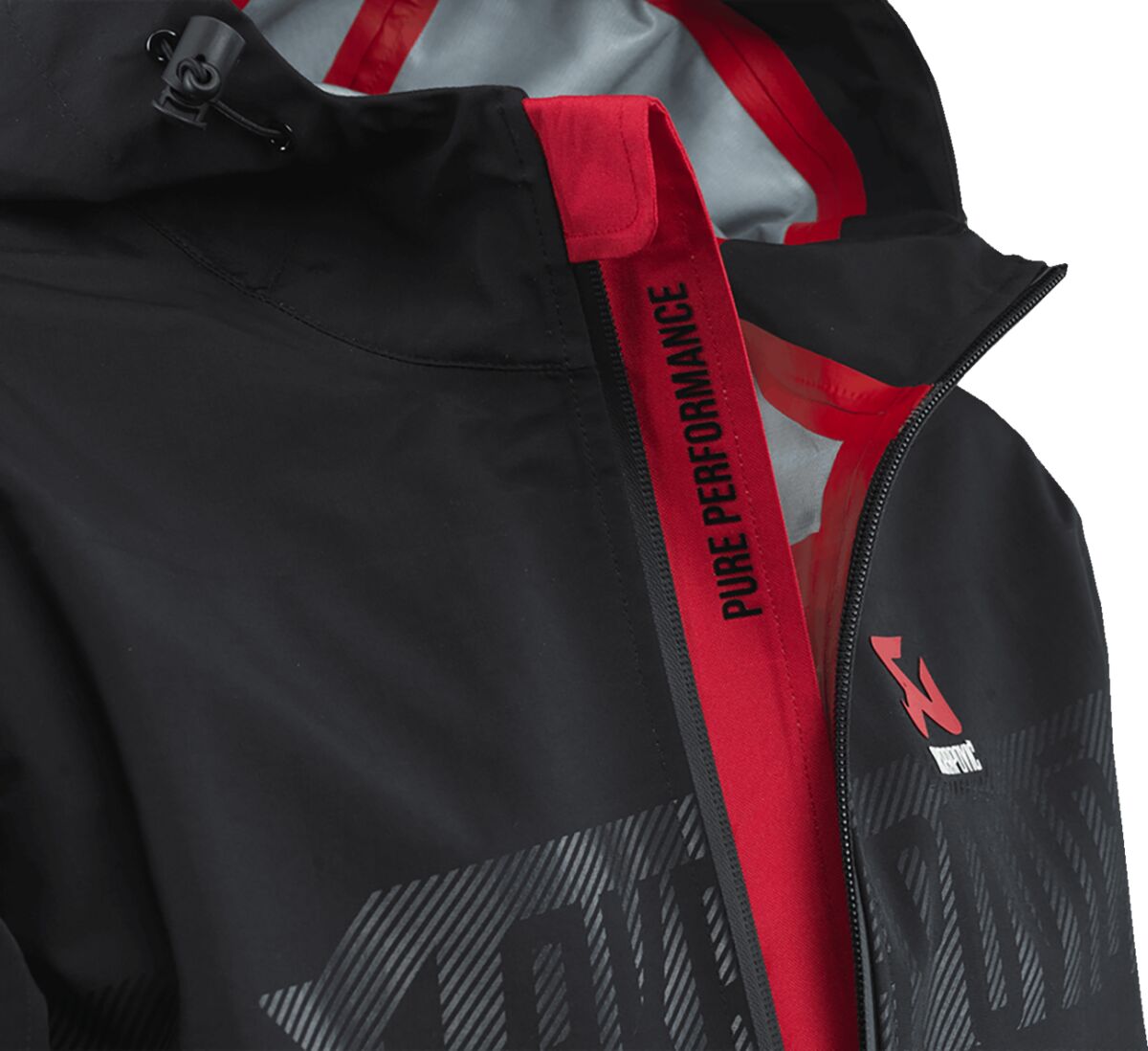AKRAPOVIC RAIN JACKET BLACK MEN XL 802071