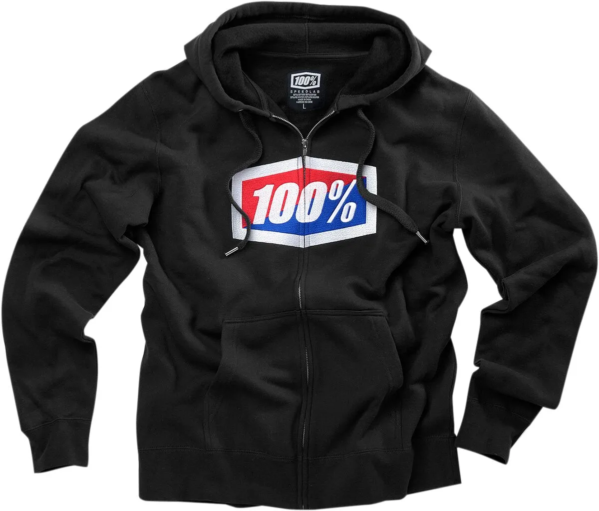 100% FLEECE ZIP OFFICIAL BK 2X 20032-00014