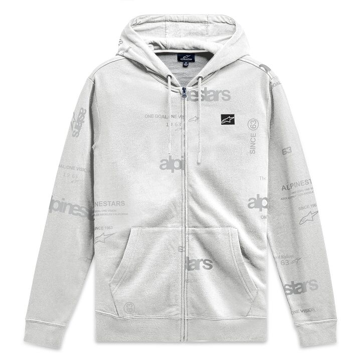 ALPINESTARS (CASUALS) HOODIE PLENITUDE WHITE M 1214-51700204.M