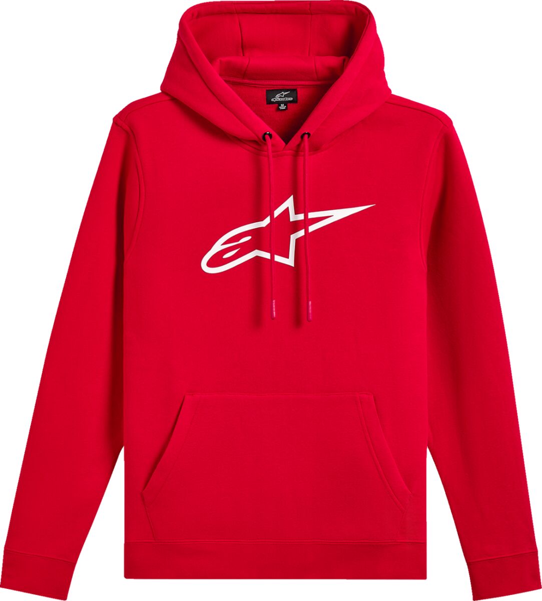 ALPINESTARS (CASUALS) HOODIE AGELESS V3 RED/WHITE 2X 1244-52000-3020-2XL
