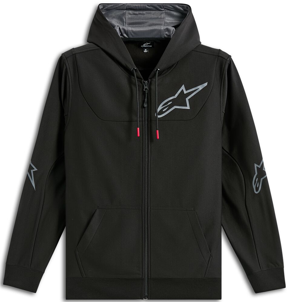 ALPINESTARS (CASUALS) HOODIE ZIP SESSIONS V3 BLACK/G 1244-53110-1011-M
