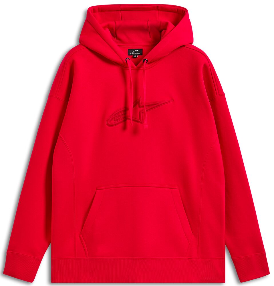ALPINESTARS (CASUALS) HOODIE OVERSIZED EMERGENT RED 1216-52200-30-S