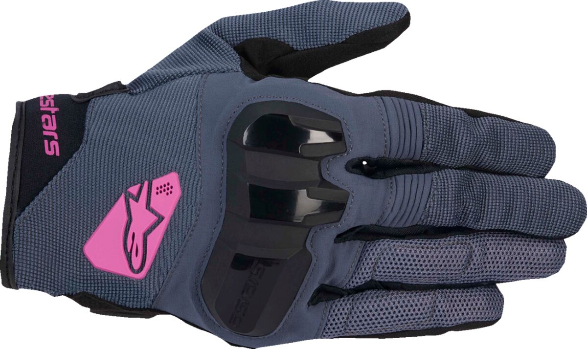 ALPINESTARS (ROAD) GLOVE STELLA CHROME ASPH BLK/P 3580425-9227-XS