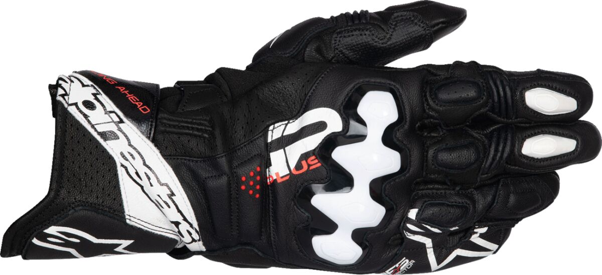 ALPINESTARS (ROAD) GLOVE GP+ R V3 LTHR BLK/WHT L 3550825-12-L