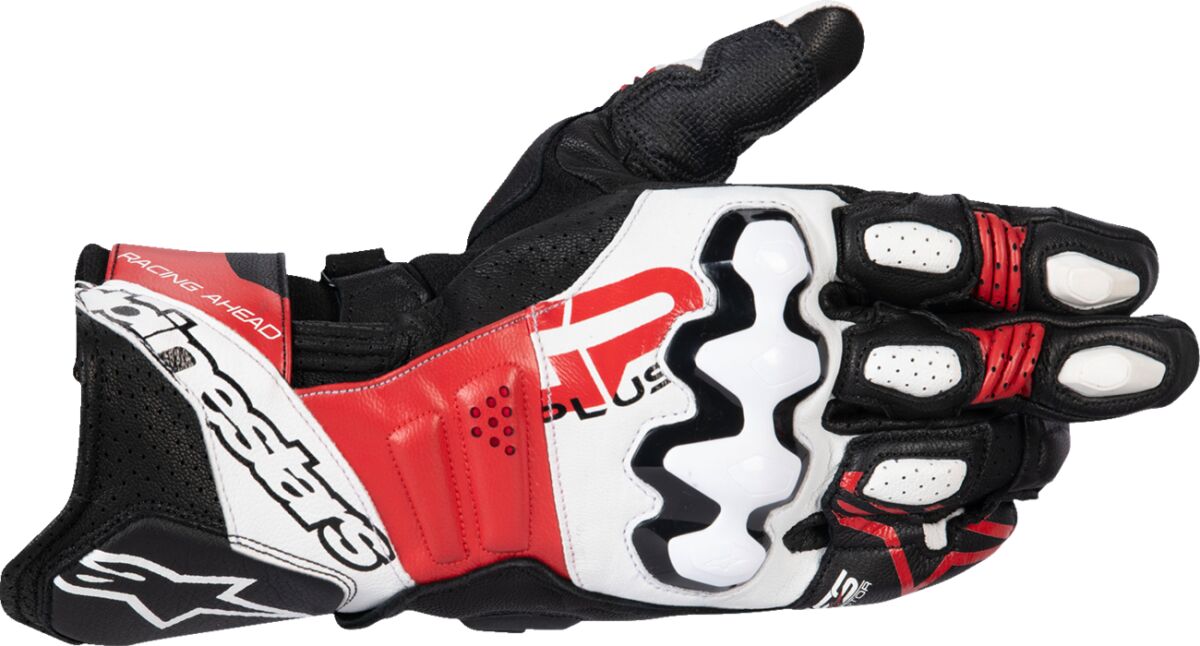 ALPINESTARS (ROAD) GLOVE GP+ R V3 LTHR BK/WT/BRT 3550825-1304-XL