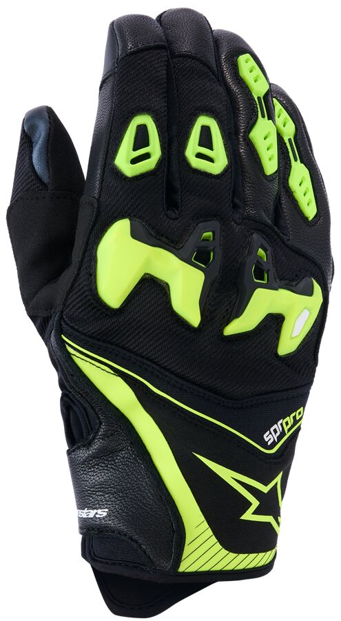 ALPINESTARS (ROAD) GLOVE SP-R PRO BLACK/YELLOW FL 3500226-155-S