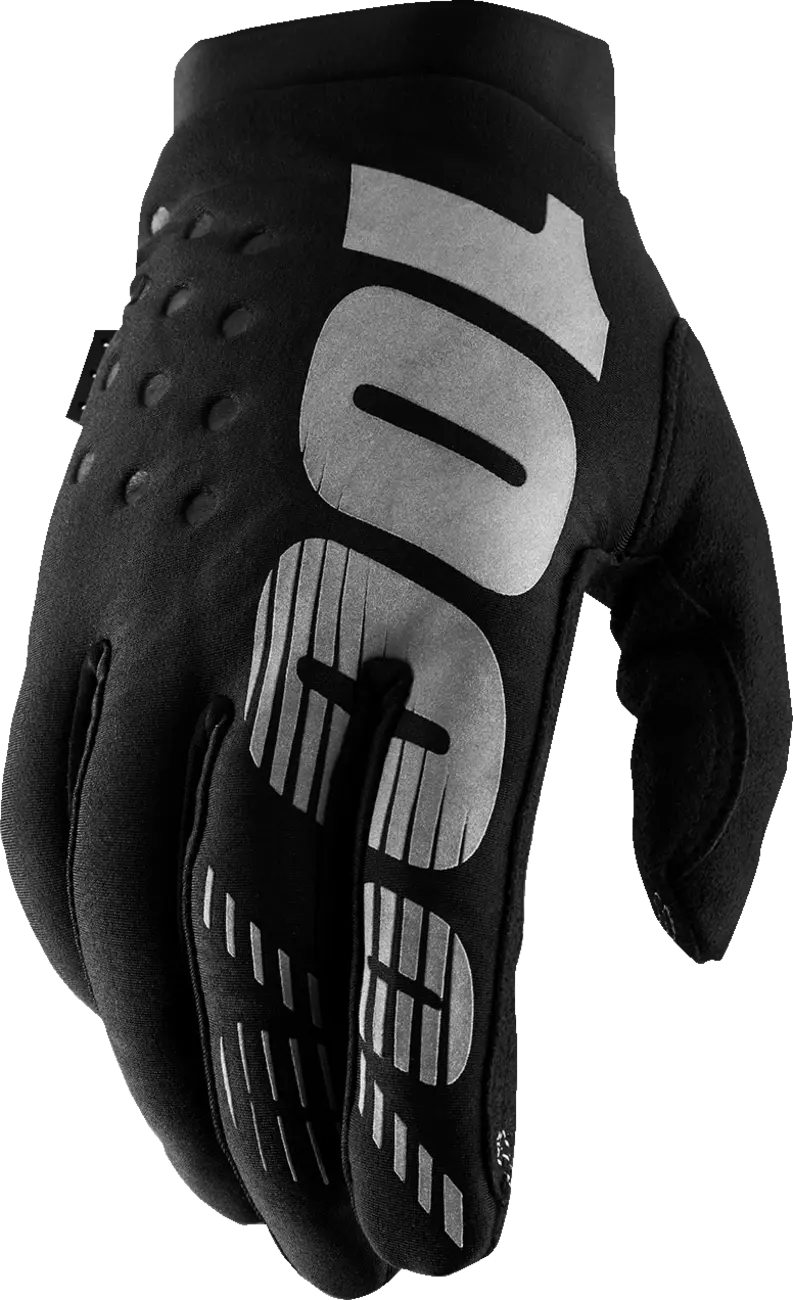 100% GLOVE WM BRISK BK/GY S 10005-00001