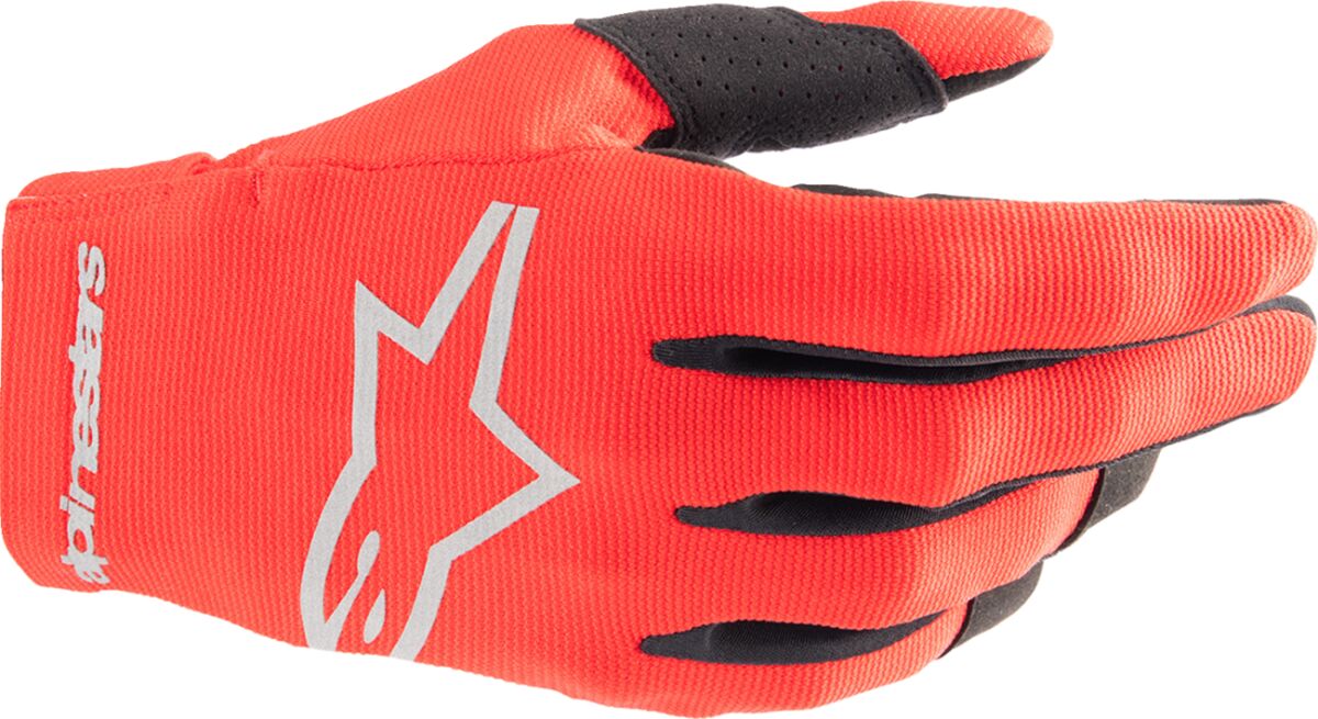 ALPINESTARS(MX) GLOVE RADAR RED/SLV M 3561824-385-M