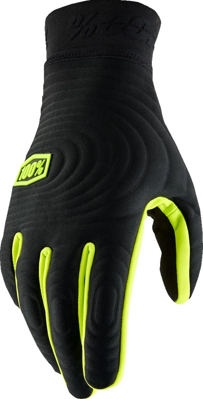 100% GLV BRSKR XTRM BK/FLYL SM 10030-00001