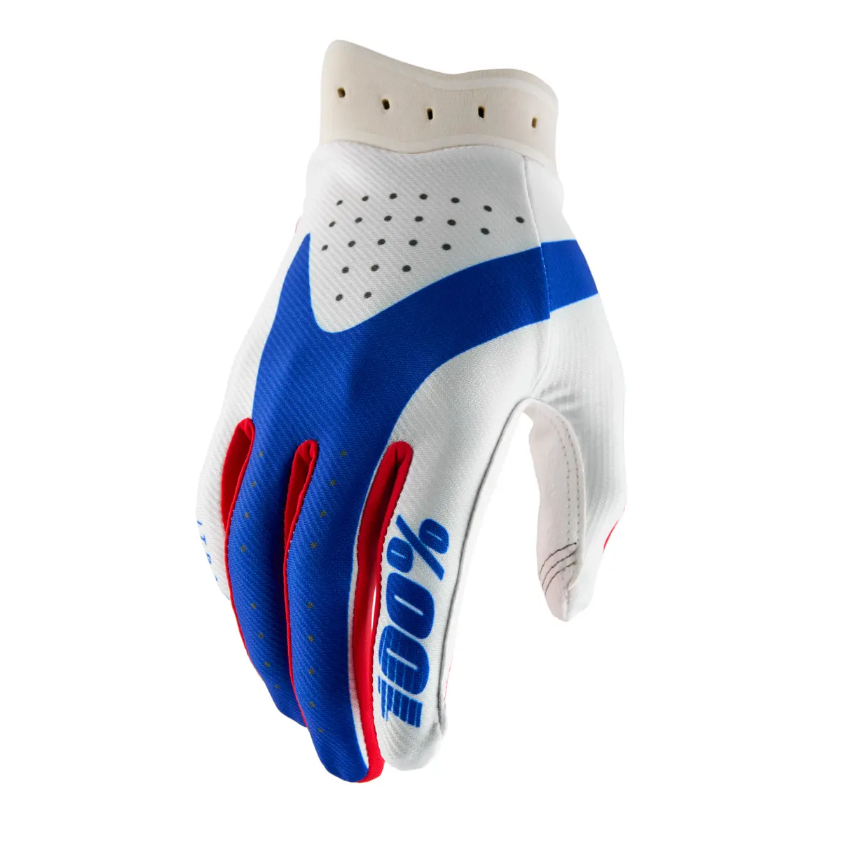 100% GLOVES ITRACK RED/WHITE/BLUE - 10044-00022
