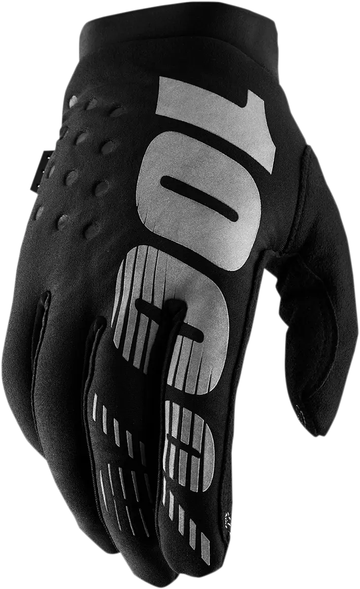100% GLOVE YTH BRISK BK/GY SM 10004-00000