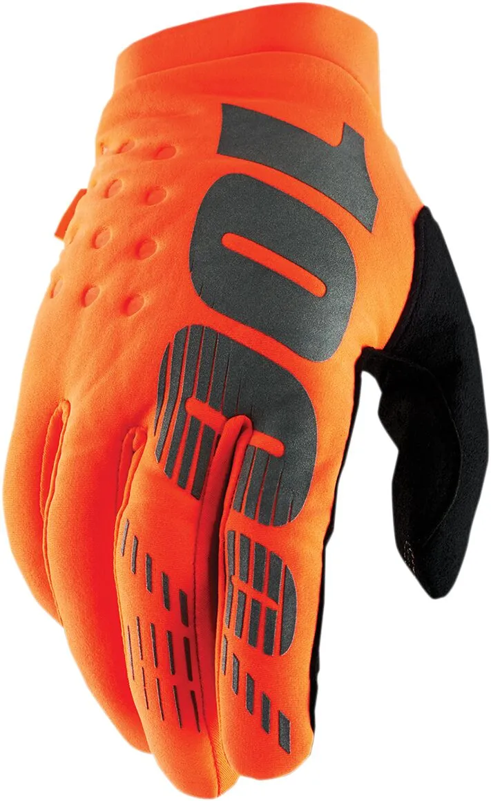 100% GLOVE YTH BRISK OR/BK SM 10004-00004
