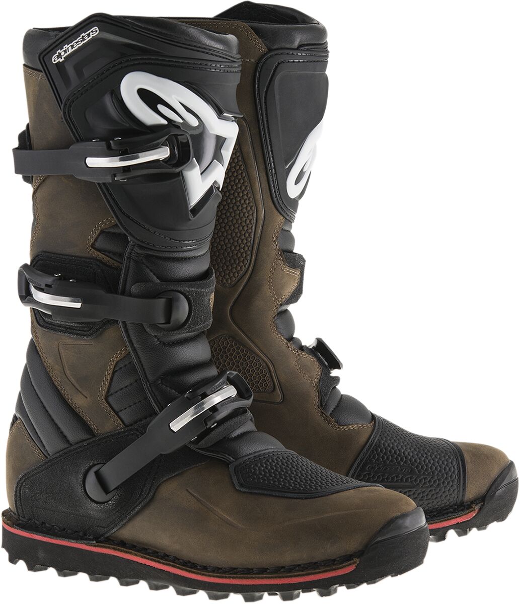 Alpinestars Μπότες Ανδρικές Tech-T 2004017-818-7 πλαστικό μαύρο-καφέ ζευγάρι