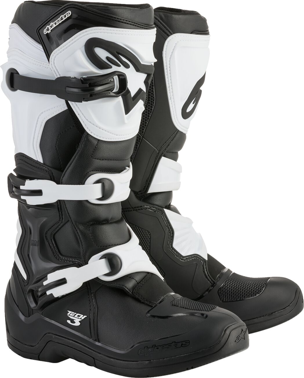 Alpinestars Μπότες Ανδρικές Tech 3 2013018-12-6 πλαστικό μαύρο-λευκό ζευγάρι