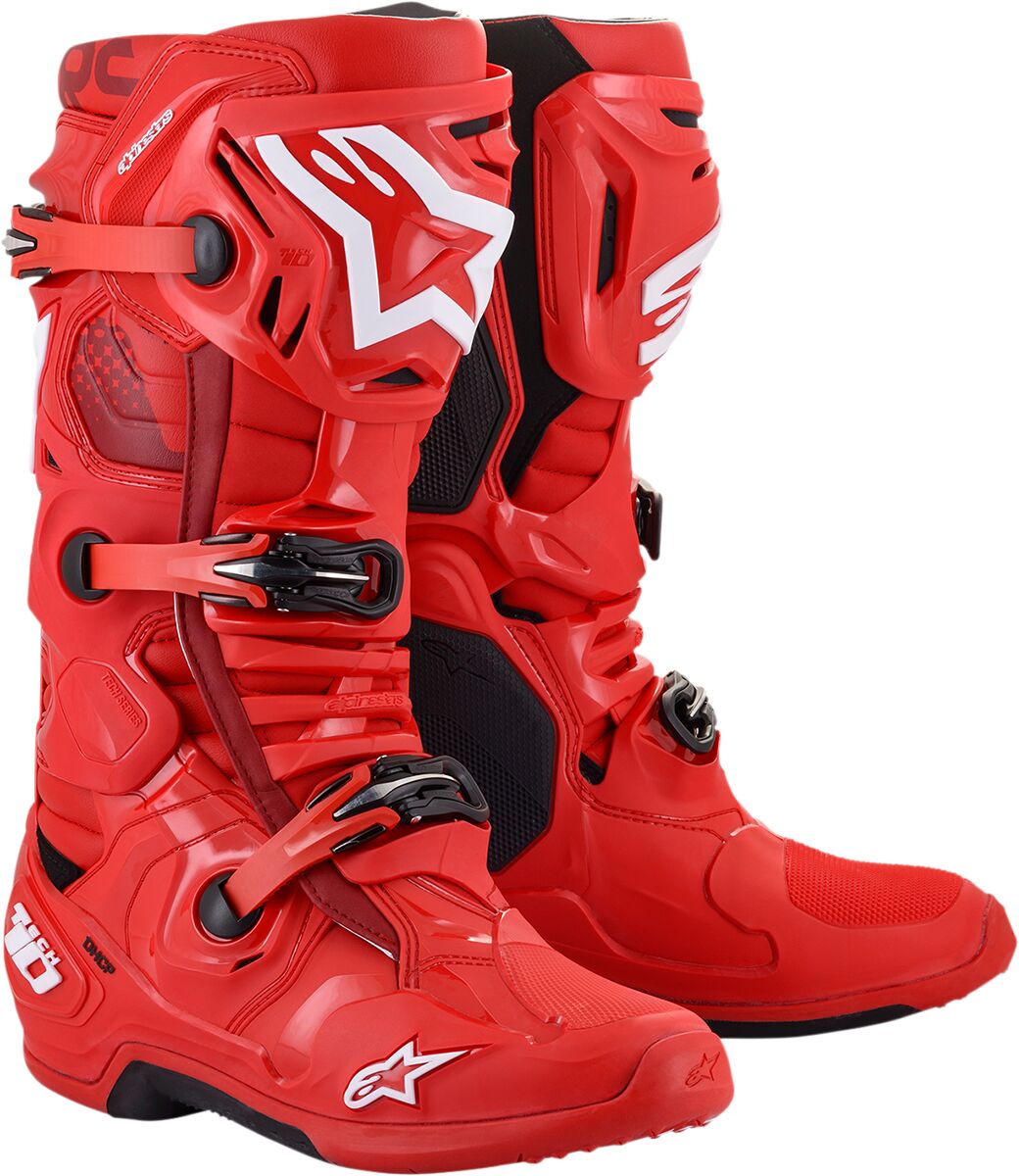 Alpinestars Μπότες Ανδρικές Tech 10 2010020-30-7 κόκκινο ζευγάρι