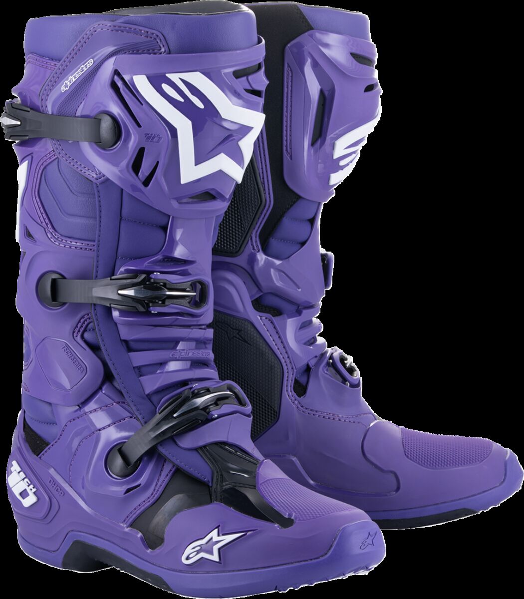 Alpinestars Μπότες Ανδρικές Tech 10 2010020-394 πλαστικό purple ζευγάρι
