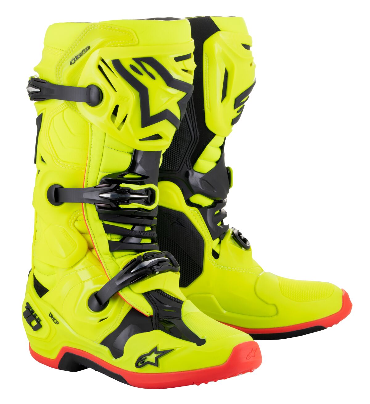 Alpinestars Μπότες Ανδρικές Tech 10 2010020-533-7 πλαστικό κίτρινο ζευγάρι