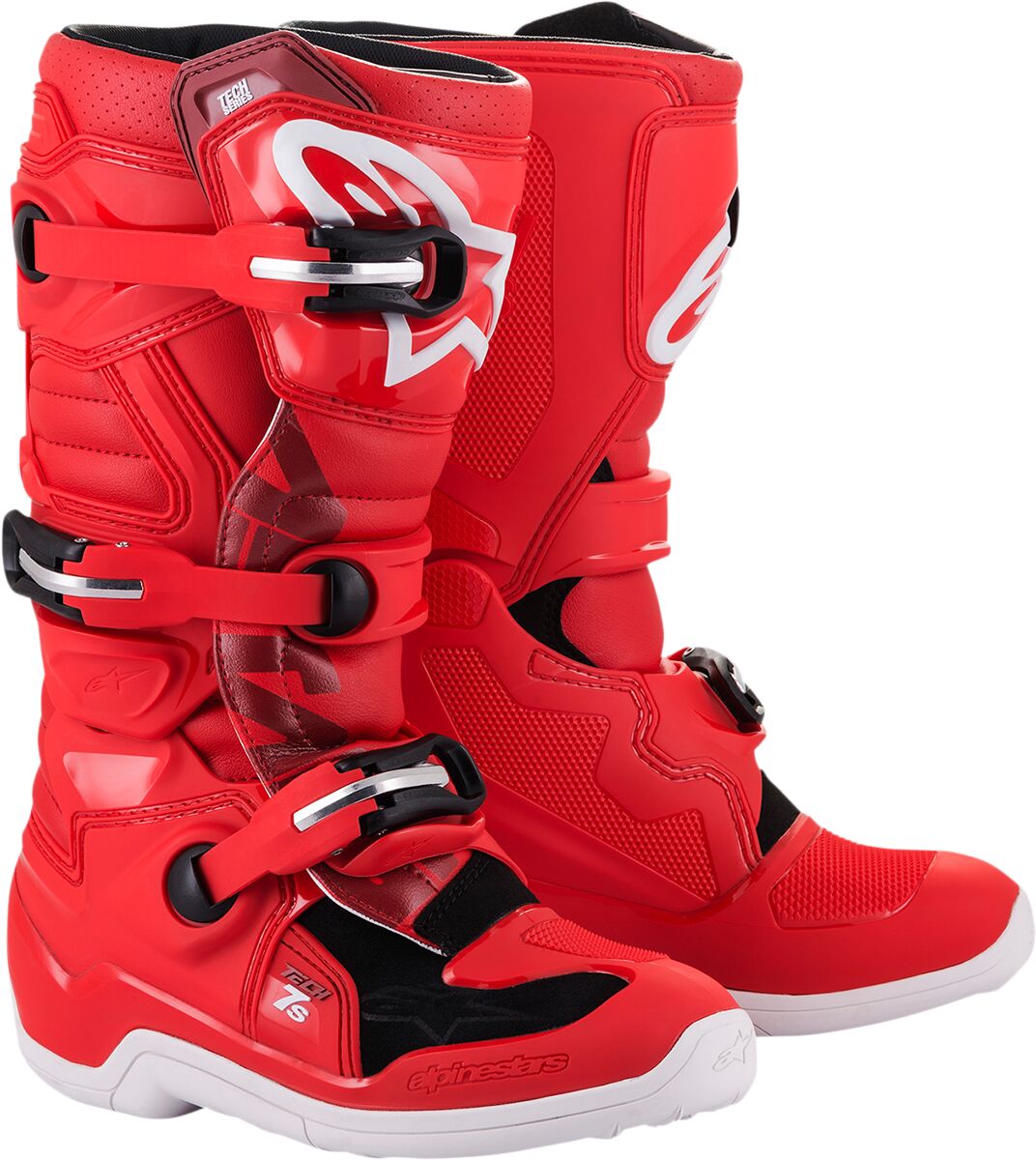 Alpinestars Μπότες Παιδικές Tech 7S 2015017-30-2 πλαστικό κόκκινο ζευγάρι