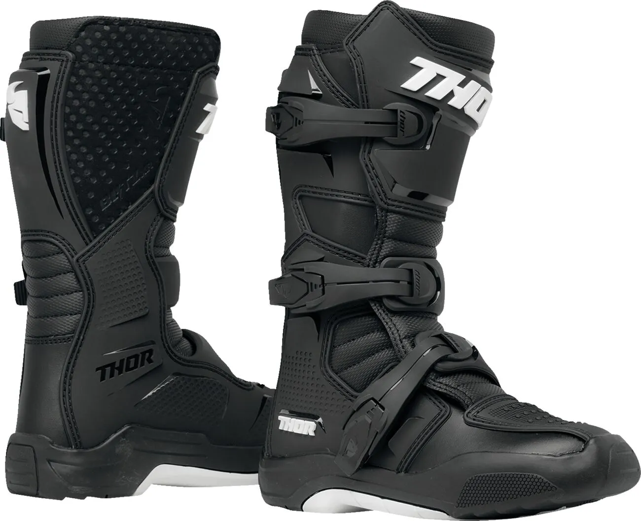 THOR BOOT YTH BLITZ XR BK/WH 7 3411-0730