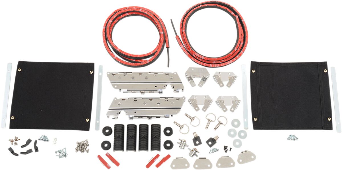 DRAG SPECIALTIES HARDWARE SADDLEBAGS W/ TETHER S77-0145KDSNU