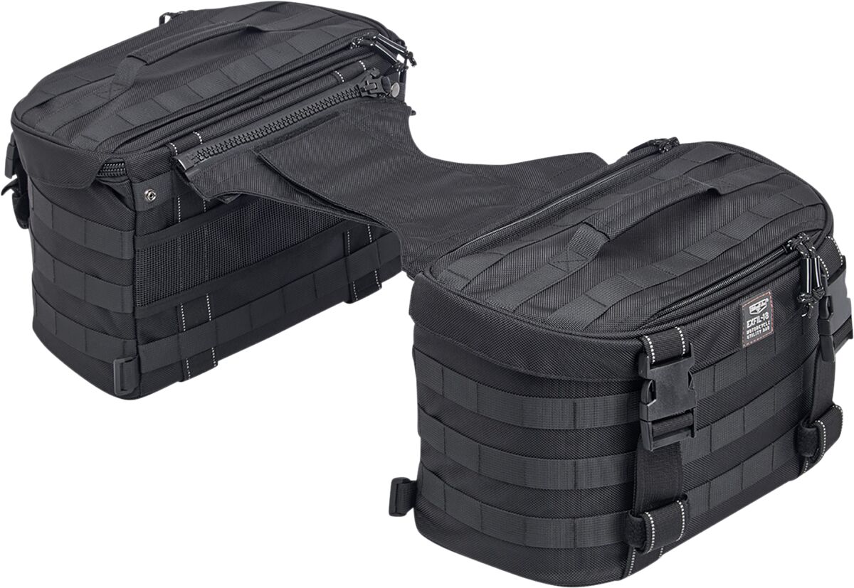 BILTWELL SADDLEBAG EXFIL-18 BLACK 3011-01