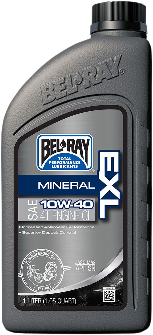 BEL-RAY OIL EXL MINERAL 4T 10W-40 1L 99090-B1LW