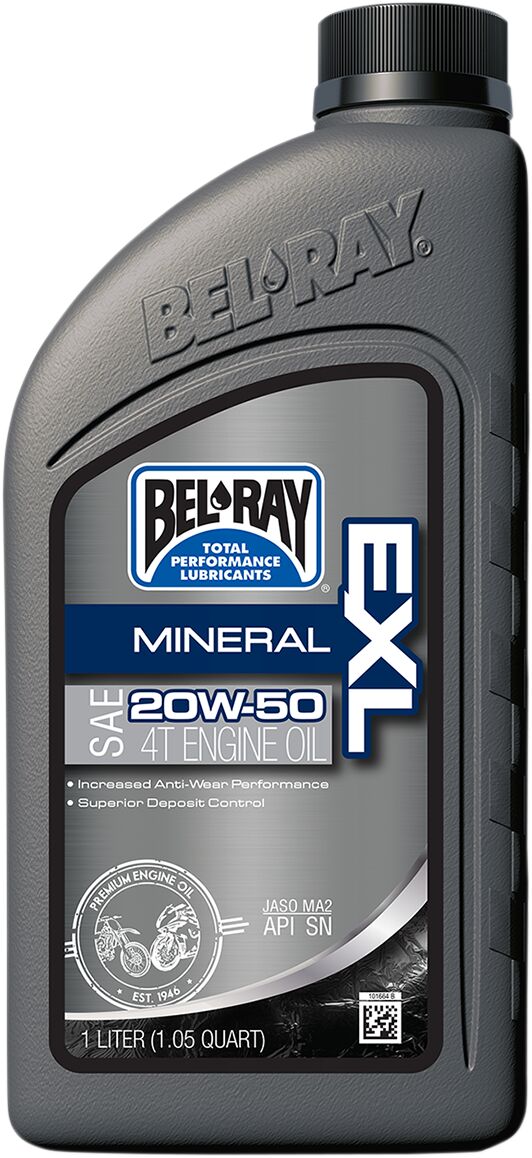 BEL-RAY OIL EXL MINERAL 4T 20W-50 1L 99100-B1LW