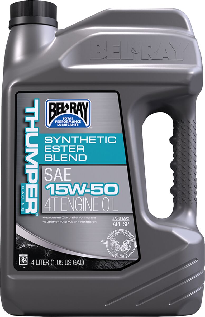 BEL-RAY OIL THUMPER BLEND 4T 15W-50 4L 99530-B4LW