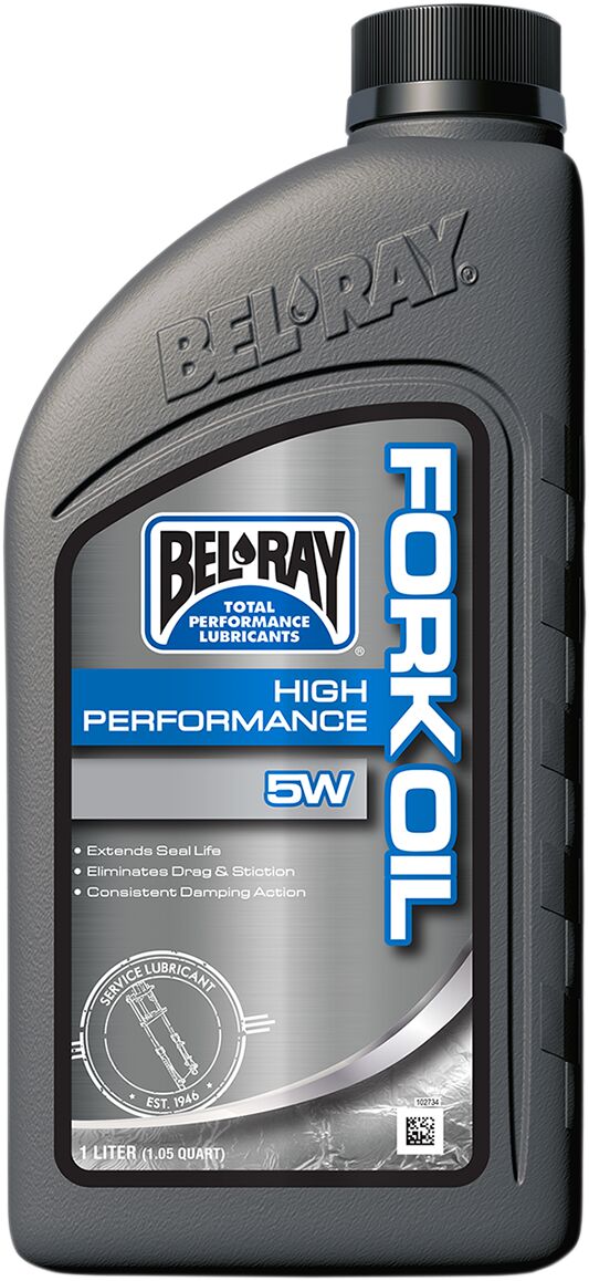 BEL-RAY OIL FORK HIGH PERF 5W 1L 99300-B1LW