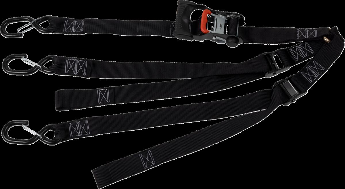 MOOSE OFFROAD HARD-PARTS SPARE TIRE Y-STRAPS UTV BLK MS 3920-0523