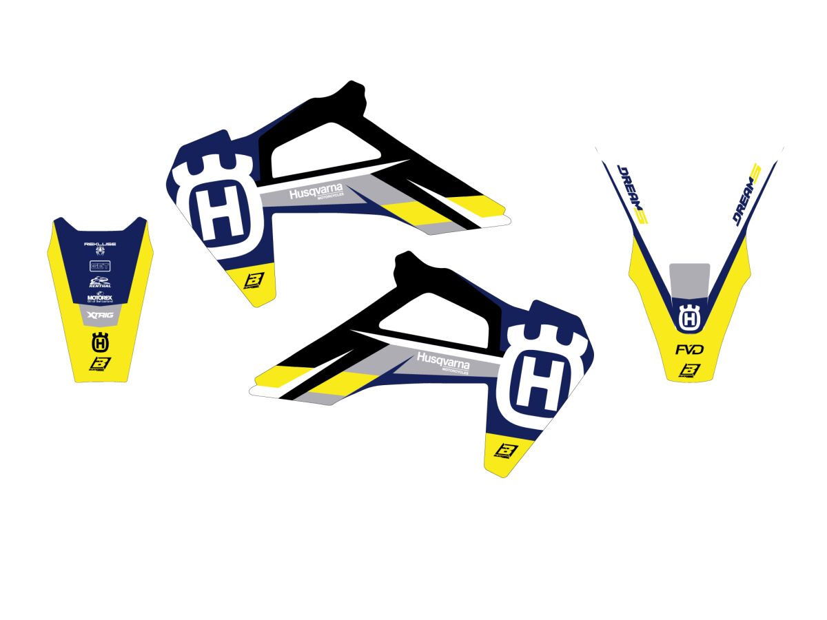BLACKBIRD RACING GRAPHIC KIT DREAM 5 FC/TC 19-2 2615AB