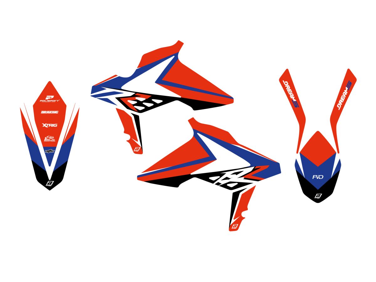 BLACKBIRD RACING GRAPHIC KIT DREAM 5 BETA RR 13 2B03AB