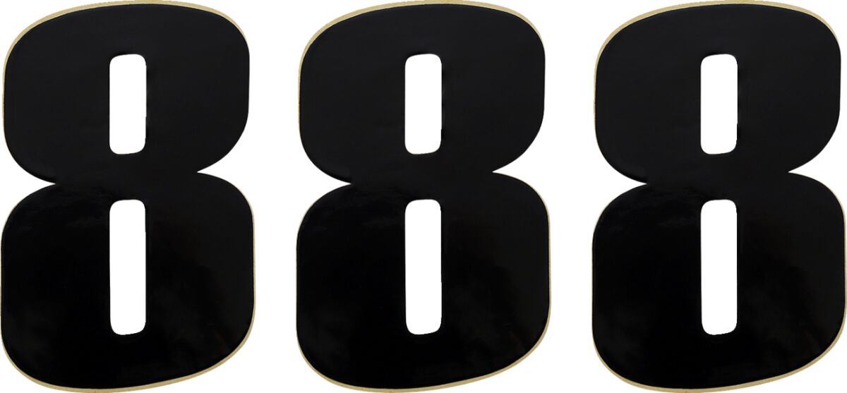 MOOSE OFFROAD HARD-PARTS NUMBER MOOSE #8 6 BLACK 80118