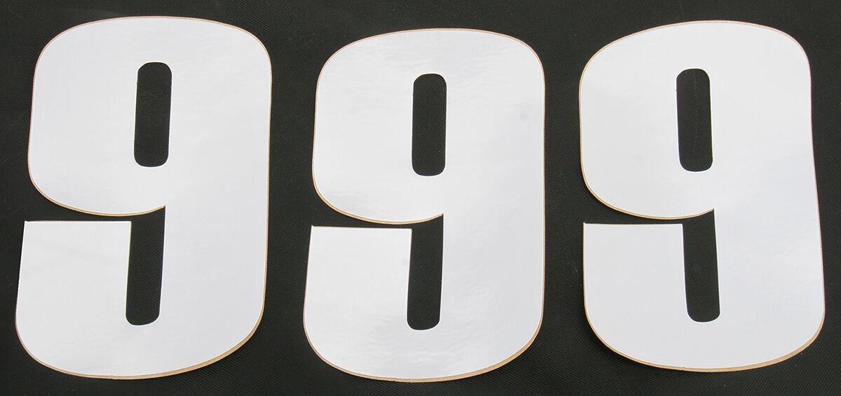 MOOSE OFFROAD HARD-PARTS NUMBER MOOSE #9 6 WHITE 80109