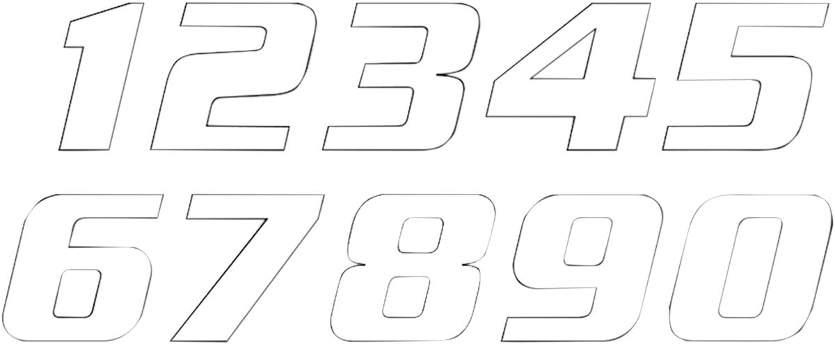 BLACKBIRD RACING NUMBER #9 16x20CM WH 5049/10/9