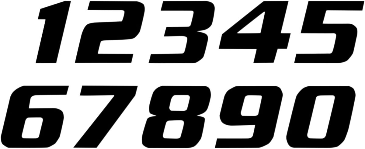 BLACKBIRD RACING NUMBER #0 16x20CM BK 5049/20/0