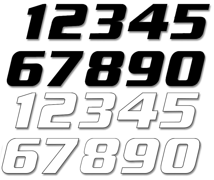 BLACKBIRD RACING NUMBER #0 16x20CM BK 5049/20/0