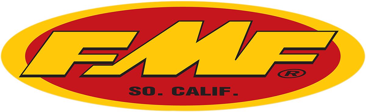 FMF FMF 5 OVAL STKR(YEL/RED) 010592