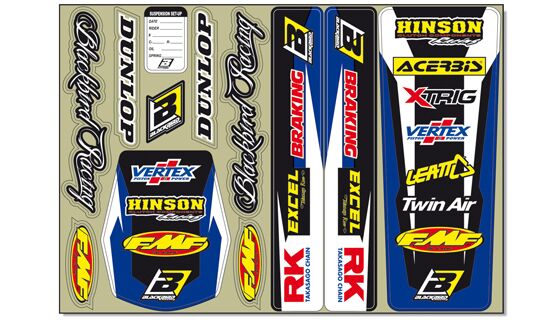 BLACKBIRD RACING DECAL LOGO KIT BL 5241