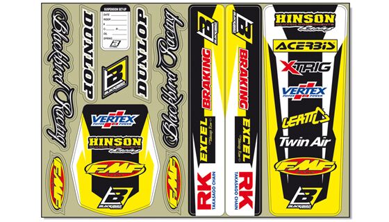 BLACKBIRD RACING DECAL LOGO KIT YL 5327