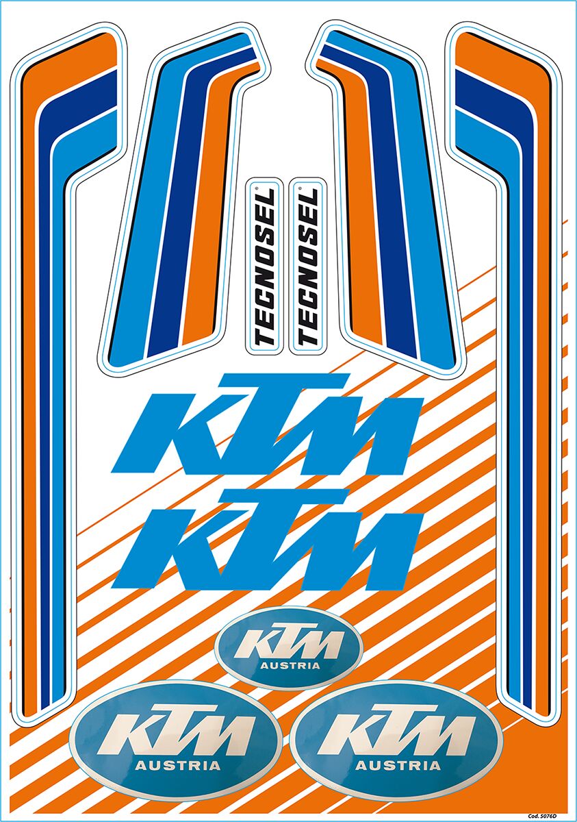 TECNOSEL STICKER SHEET KTM VINTAGE 55V00