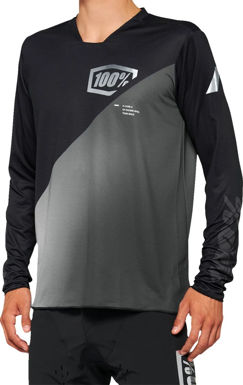 100% MTB JRSY LS RCORE-X BK/GY S 40000-00000