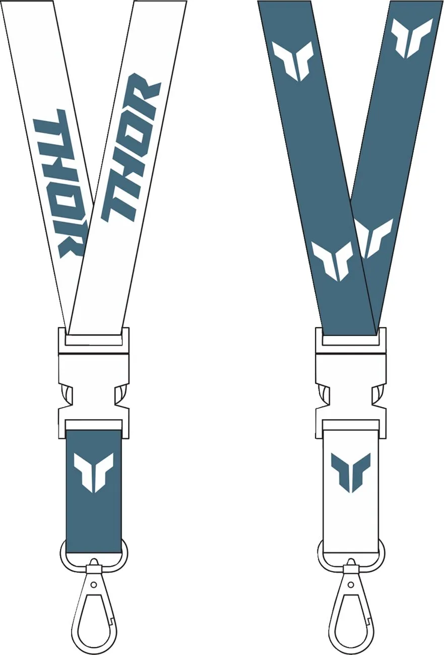 THOR LANYARD THOR STEEL/WHITE 9501-0309