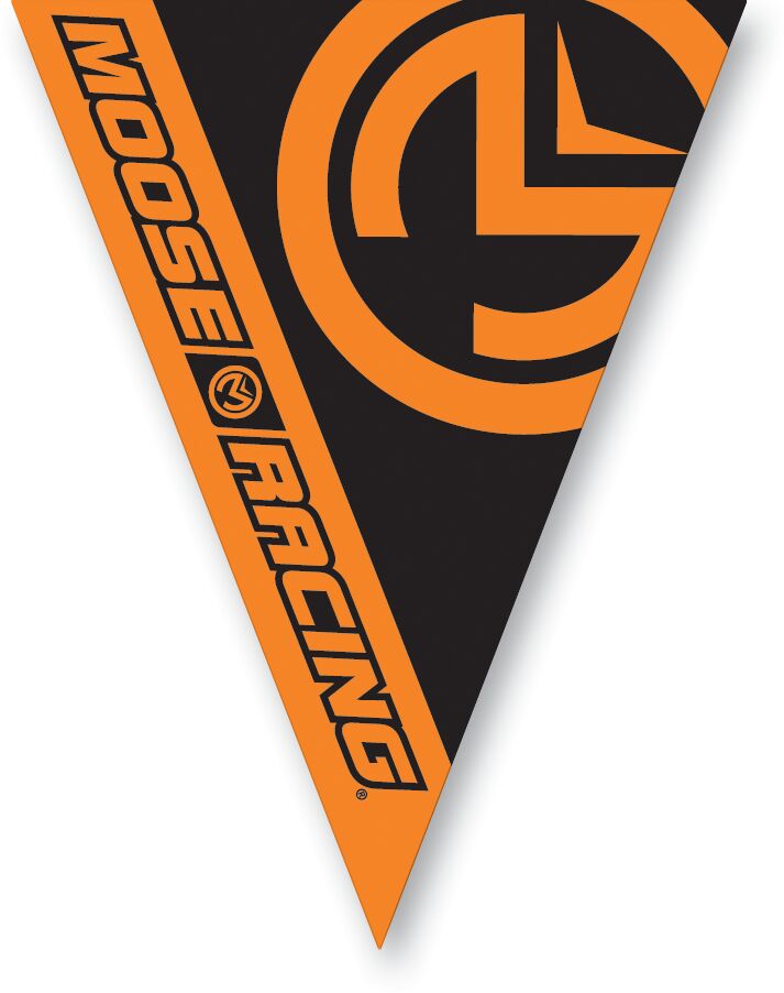 MOOSE OFFROAD HARD-PARTS FLAGSPENNANT MSE ORG/BLK 9904-0386