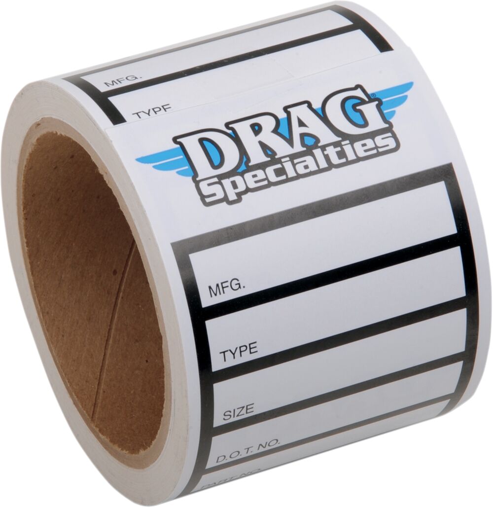 DRAG SPECIALTIES TIRE LABEL D/S 100PCS 9904-0943