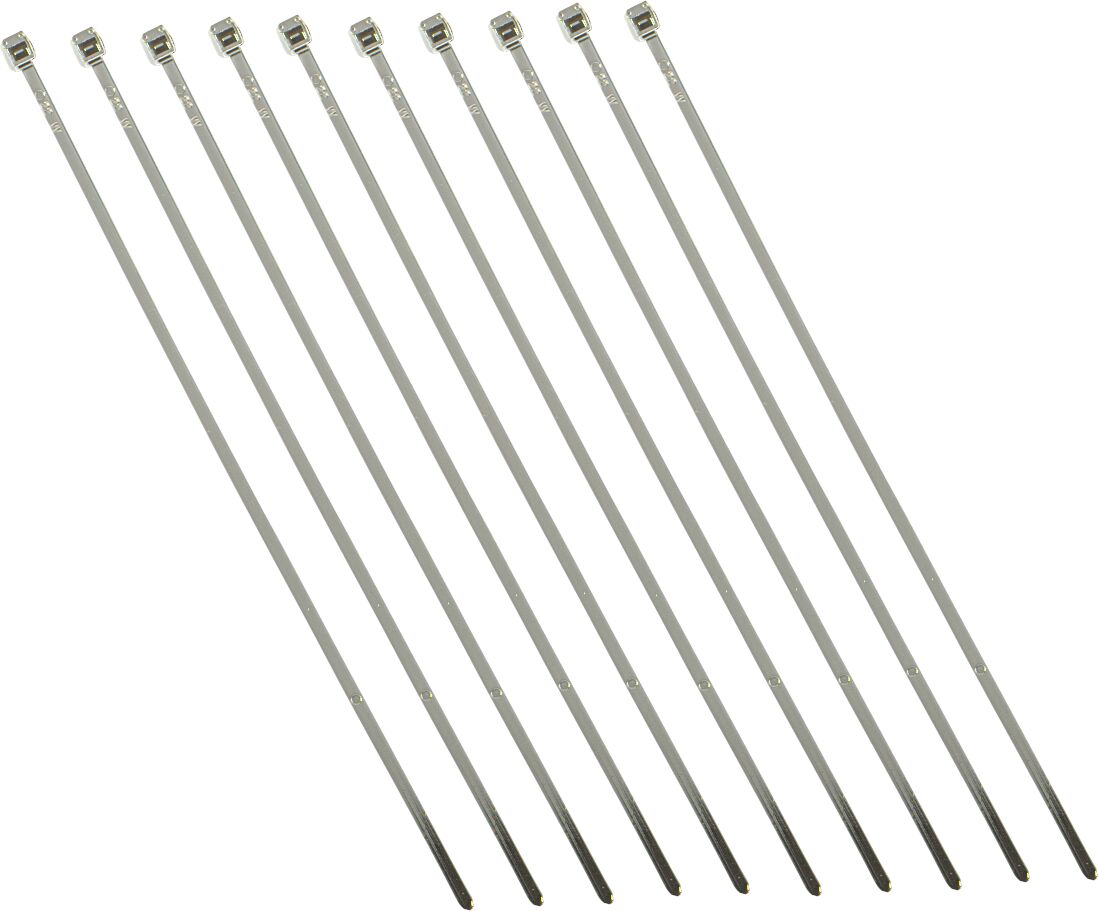 DRAG SPECIALTIES CHROME CABLE TIE 4 10 PK 10-6012C-10-HC3
