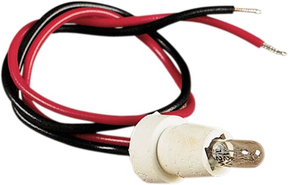 DRAG SPECIALTIES RUB SCKT/BULB F/MINI GAUG 21-6800-BC101